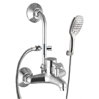 S.L Exposed wall Mixer with Bend & H.Shower